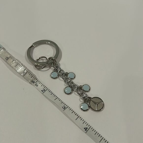 NWOT Mercedes Silver Key Chain - Picture 4 of 4